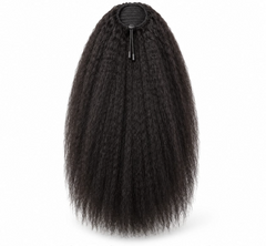 Kinky Straight Drawstring Ponytail